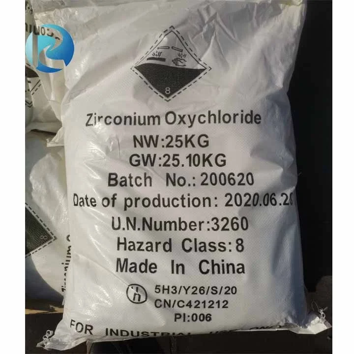 Zirconium Oxychloride 36% as Cross-linking Agent and an Additive to Titanium Dioxide