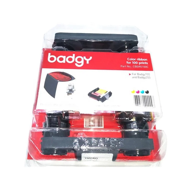 Hot Selling Evolis CBGR0100C YMCKO Compatible Ribbon For Badgy100 Badgy200