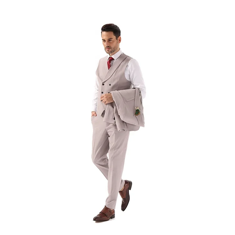 Мужской классический деловой костюм из 2 предметов, элегантный однотонный приталенный костюм, блейзер и брюки для вечеринки