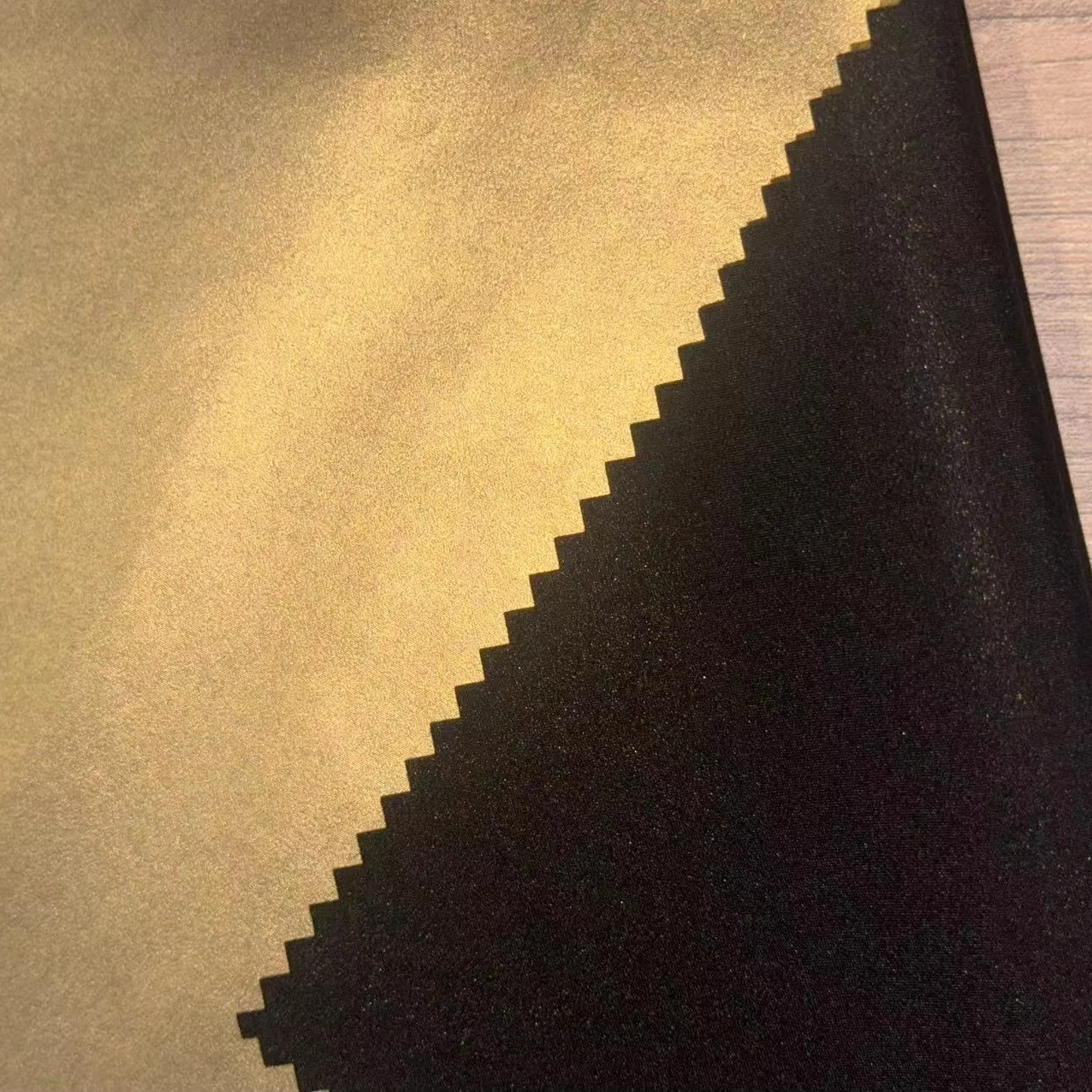 50D elastic TPU waterproof 100% nylon fabric with bronzing fabric