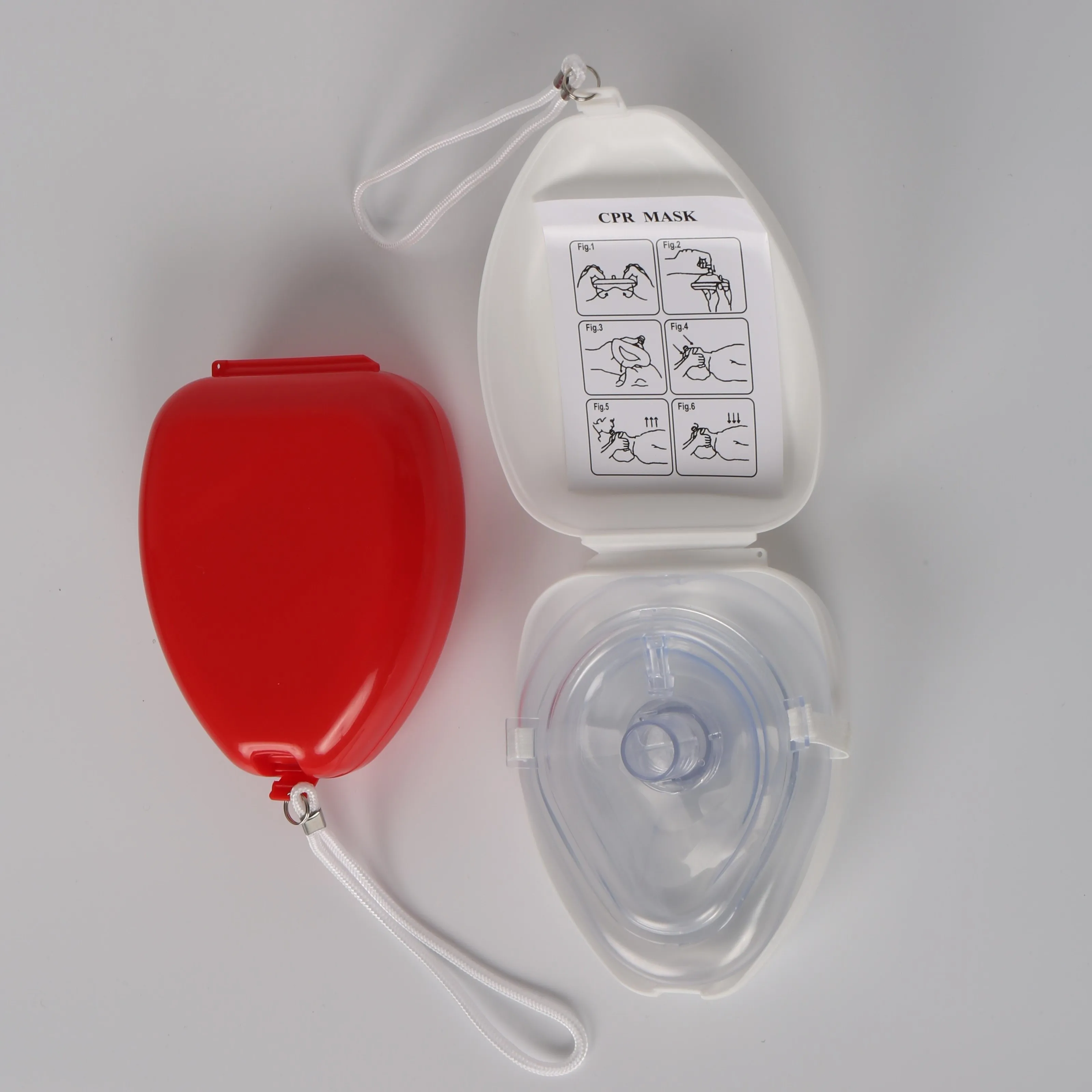 Emergency CPR mask  mouth to mouth mask   one way  CPR  breathing mask