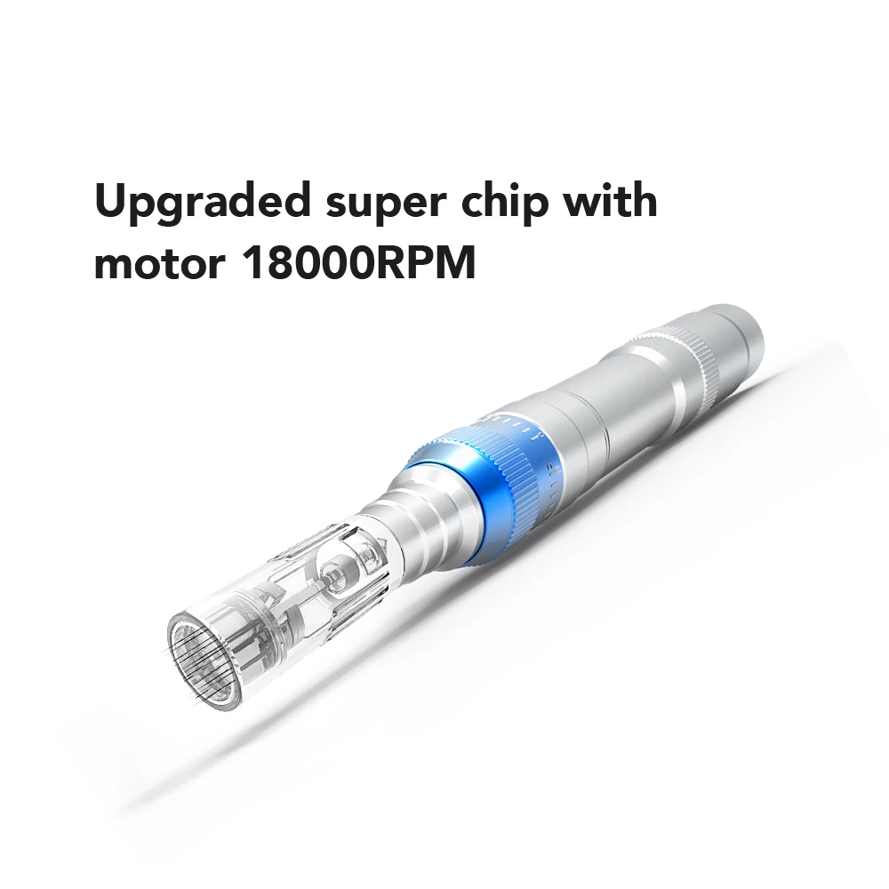 2022 Hot sale titanium microneedling derma roller system electrical auto derma stamp A6 dermapen wireless OEM logo customized