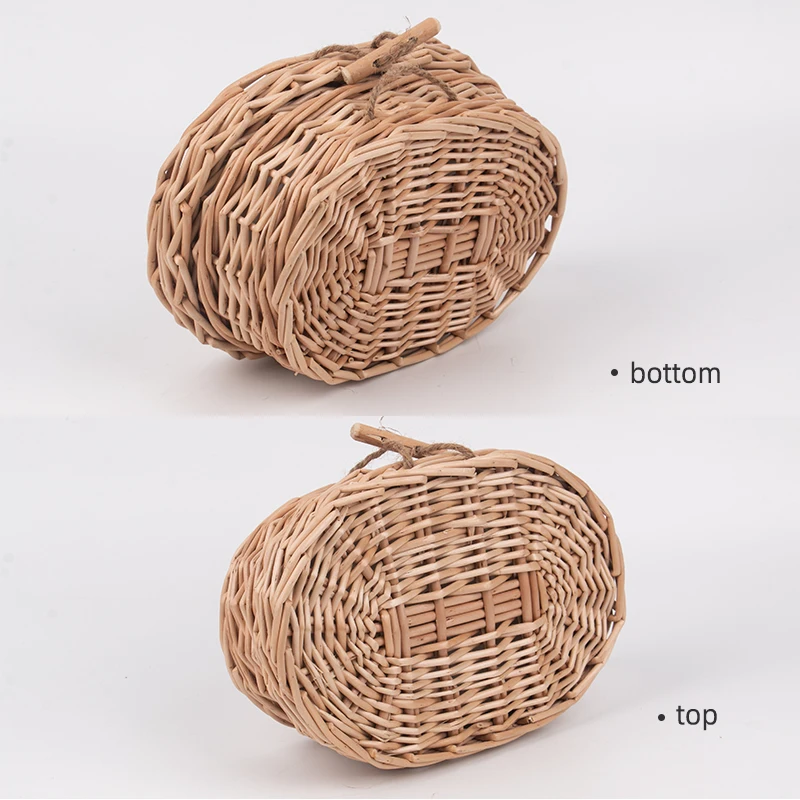 Small Animal Funeral Mini Biodegradable Rattan Casket Hamster Coffin For Pet Cremation wicker and willow animal coffin