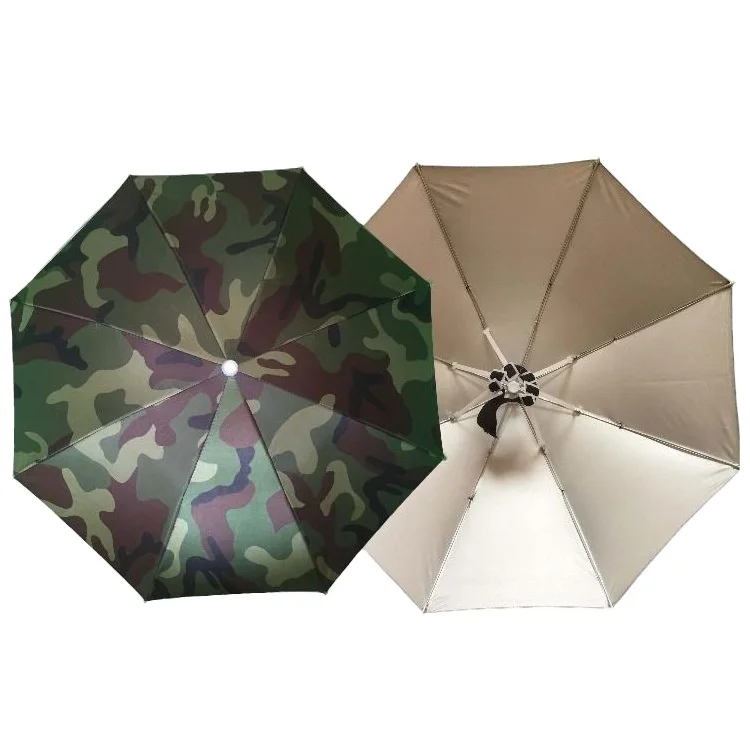 BSBH Wholesale Head Umbrella Hat Cap Custom Print Sublimation Small Portable Headwear Umbrella Hat Outdoor Fishing Umbrella