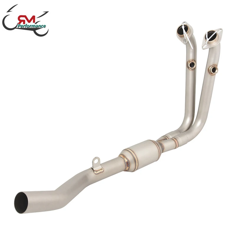 Front Link Pipe Slip On For CFMOTO 450SR Motorcycle Exhaust Stainless Steel Full System Modify Muffler Escape Moto Enhance
