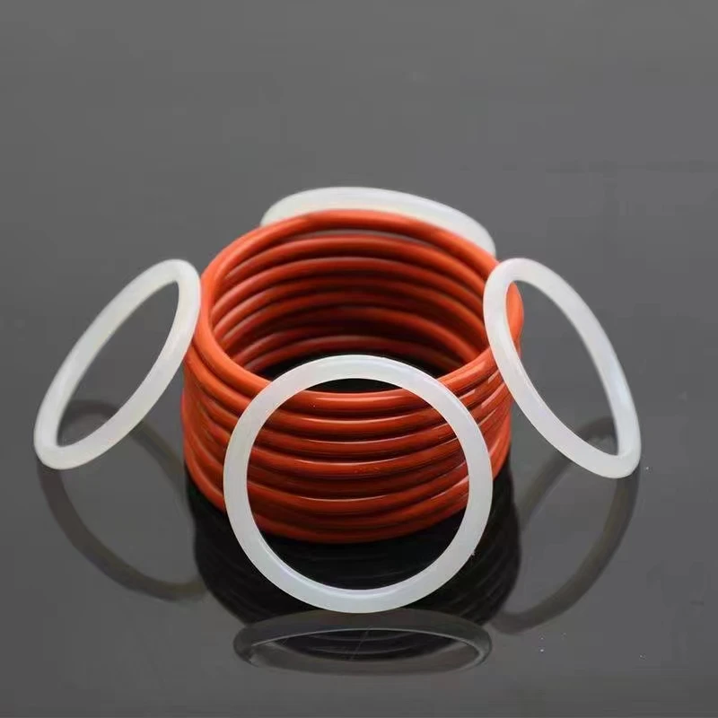 Processing custom transparent heat resistant elastic round food grade gasket O-ring silicone sealing ring