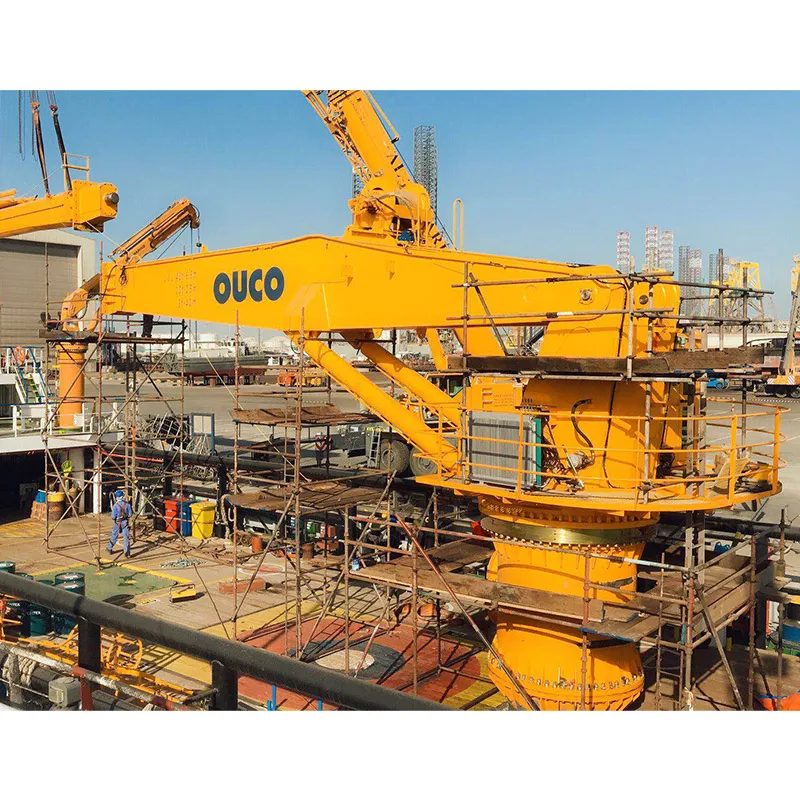 3T40M ship harbour  boom deck hydraulic Marine cranes