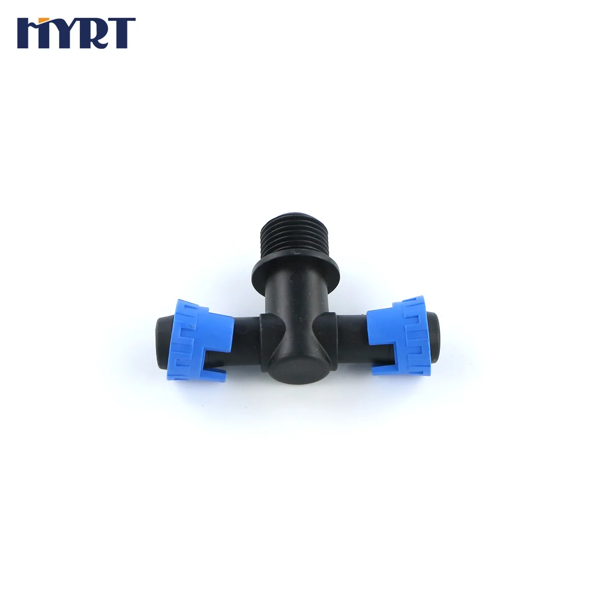 farm irrigation drip tape connector lock nut fitting male thread tee for agriculture irrigation