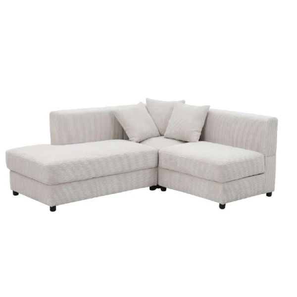 VASAGLE Modern Design Living Room Furniture Solid Wood Fabric Sofa modular couch with storage