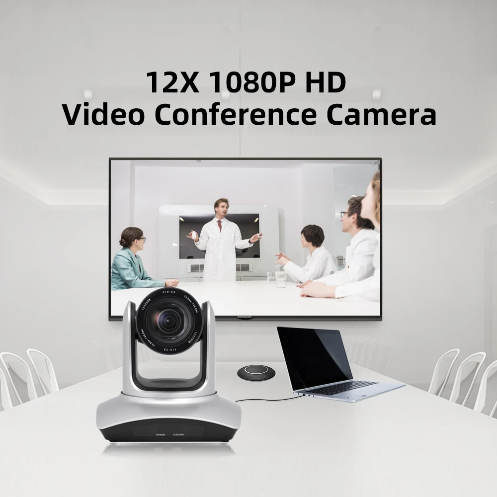 KATO 355-degree rotating pan PTZ meeting room camcorder sdi 12x optical zoom USB video conference camera