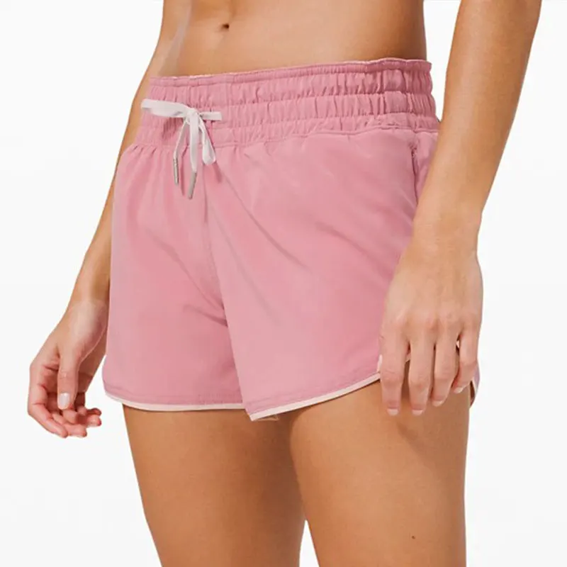 2020 New Pink Leisure Spandex Woman Training Jogger Workout Shorts with Pockets