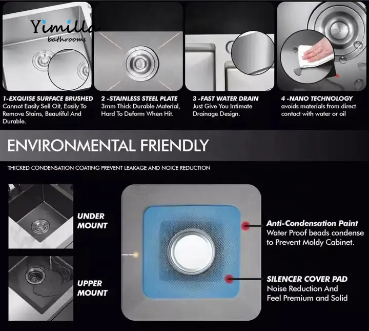 Overmount Sink Beautiful Kitchen Sinks Grey Commercial Stainless Steel Modern Apartment Brushed Single Bowl 5 Years 1 Mm Cn;gua