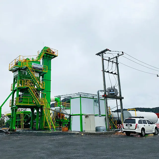 80-160T/H Mobile Asphalt Batch Mix Plant