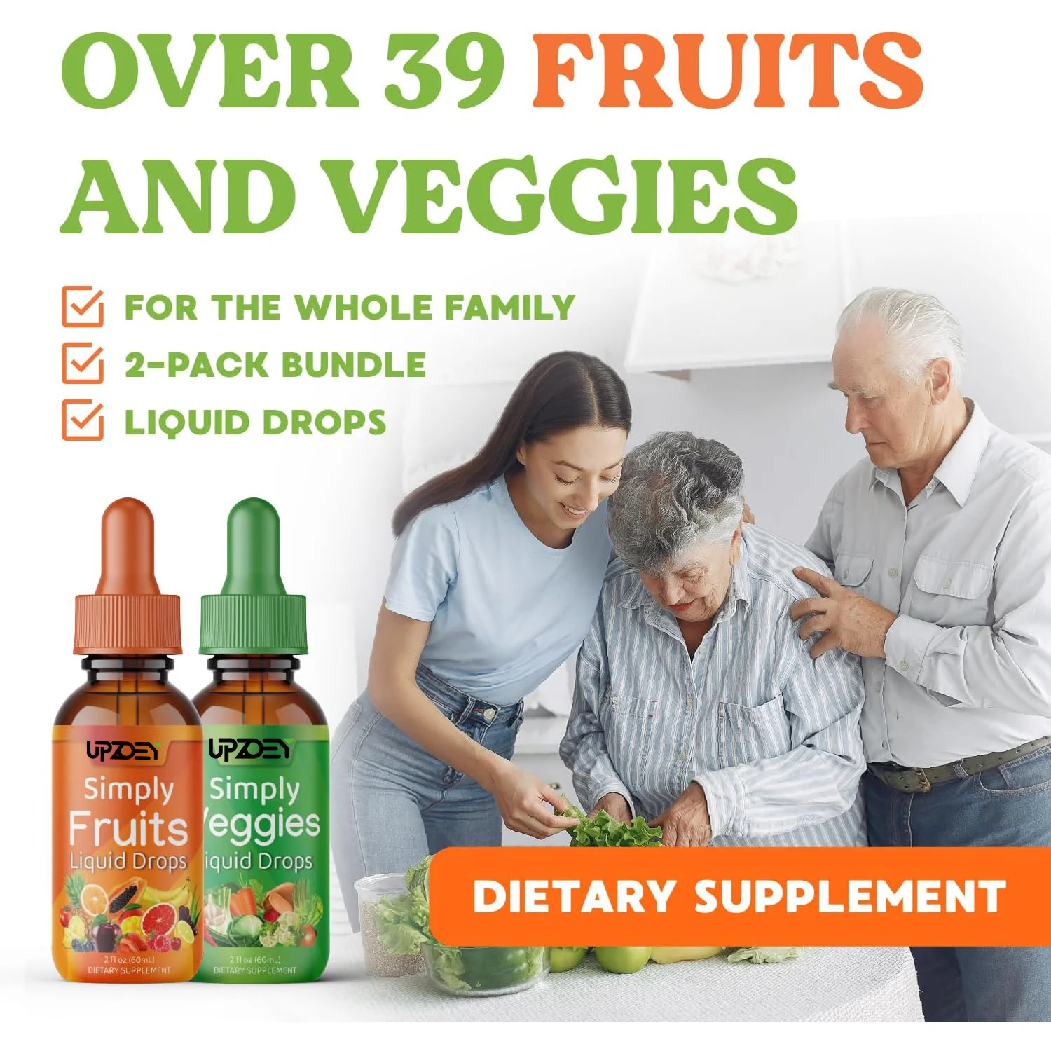 Private Label Fruit and Vegetable Drops Packed Vitamins & Minerals Enhance the Natural Energy,Boost the Immune System for Adult