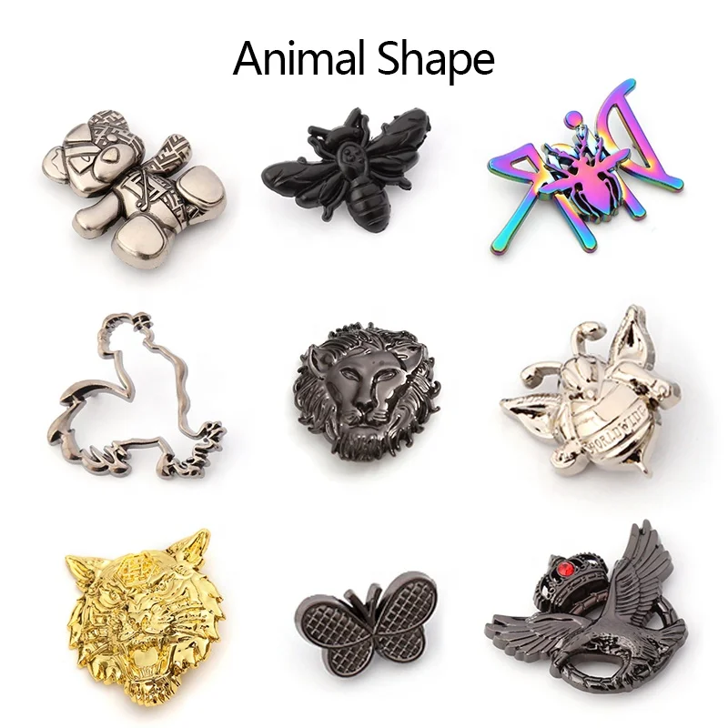 Customized luxury Metal handbags Logos Labels Printed and Embossed Name Tags Custom  Sewing Plate Tags for bags Accessories