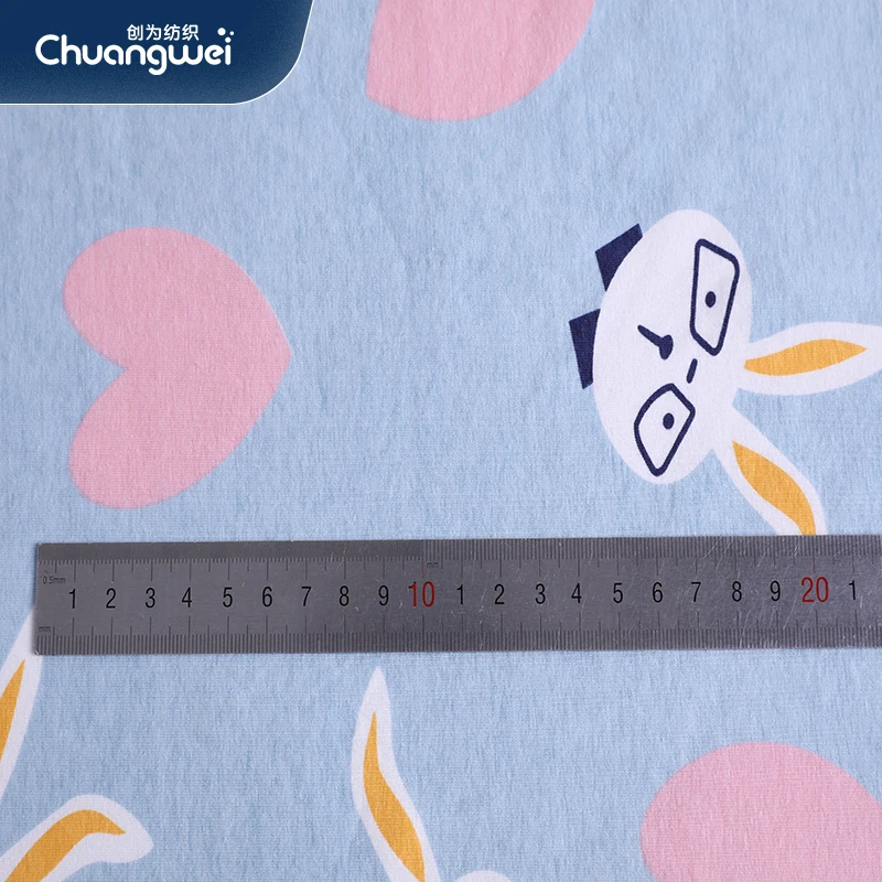 Single Jersey Knitted Fabric 95% cotton 5% Spandex 190gsm For