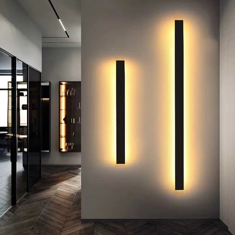 Contemporary Led Lighting Fixture Hotel Restaurant Strip Wall Decoration Lighting Bedroom Living Room Stairs Hallway Wall Light