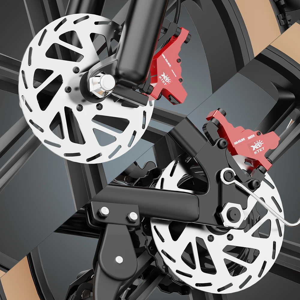 USA RTS Dual 48V 20AH Lithium Battery-Powered Electric Mountain Bike 1000W Big Power SHIMANO 7 Speed Tube Position