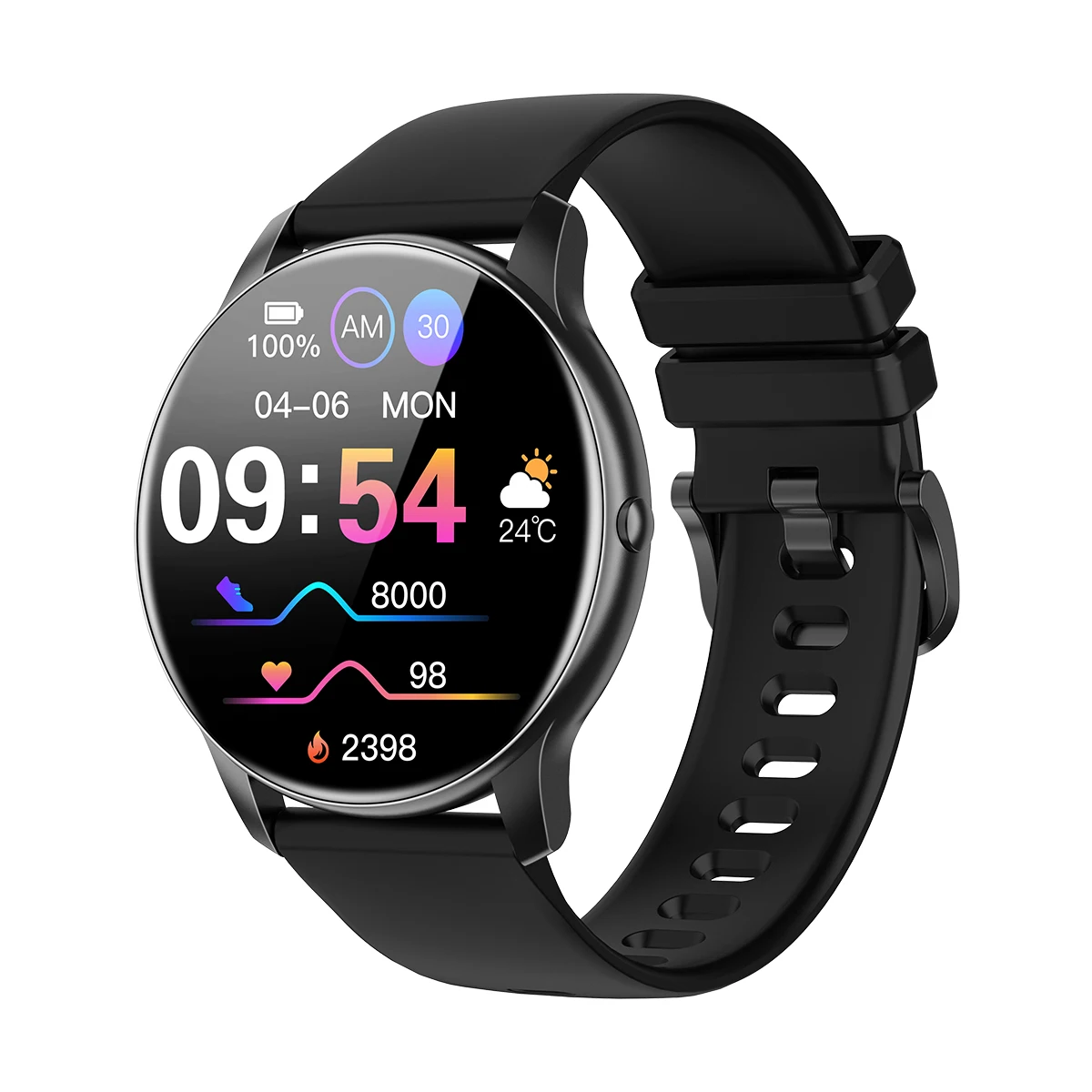1.3 Round shape digital watch Touch screen AMOLED smart watch
