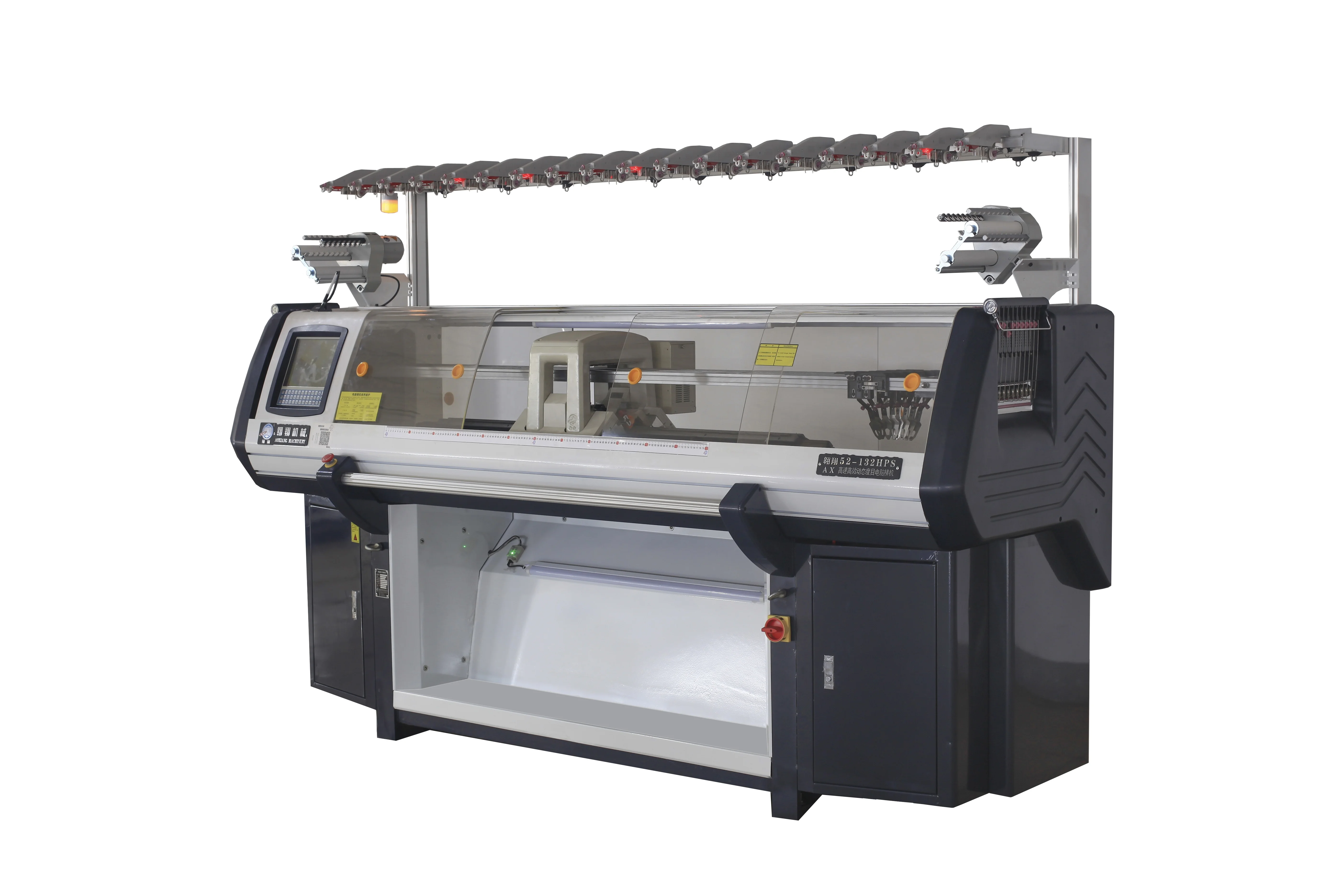 Dual system computer flat knitting machine sweater making machine