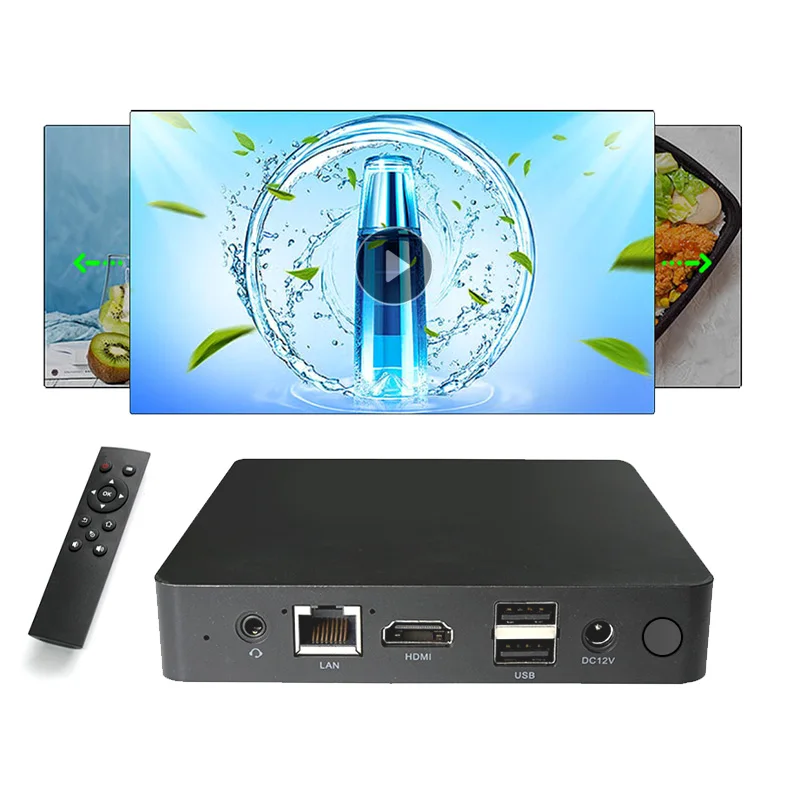 Android 11 Octa Core Media Player Features  VGA POE WiFi IR Wireless connectivity USB OTG for Advertising Equipment