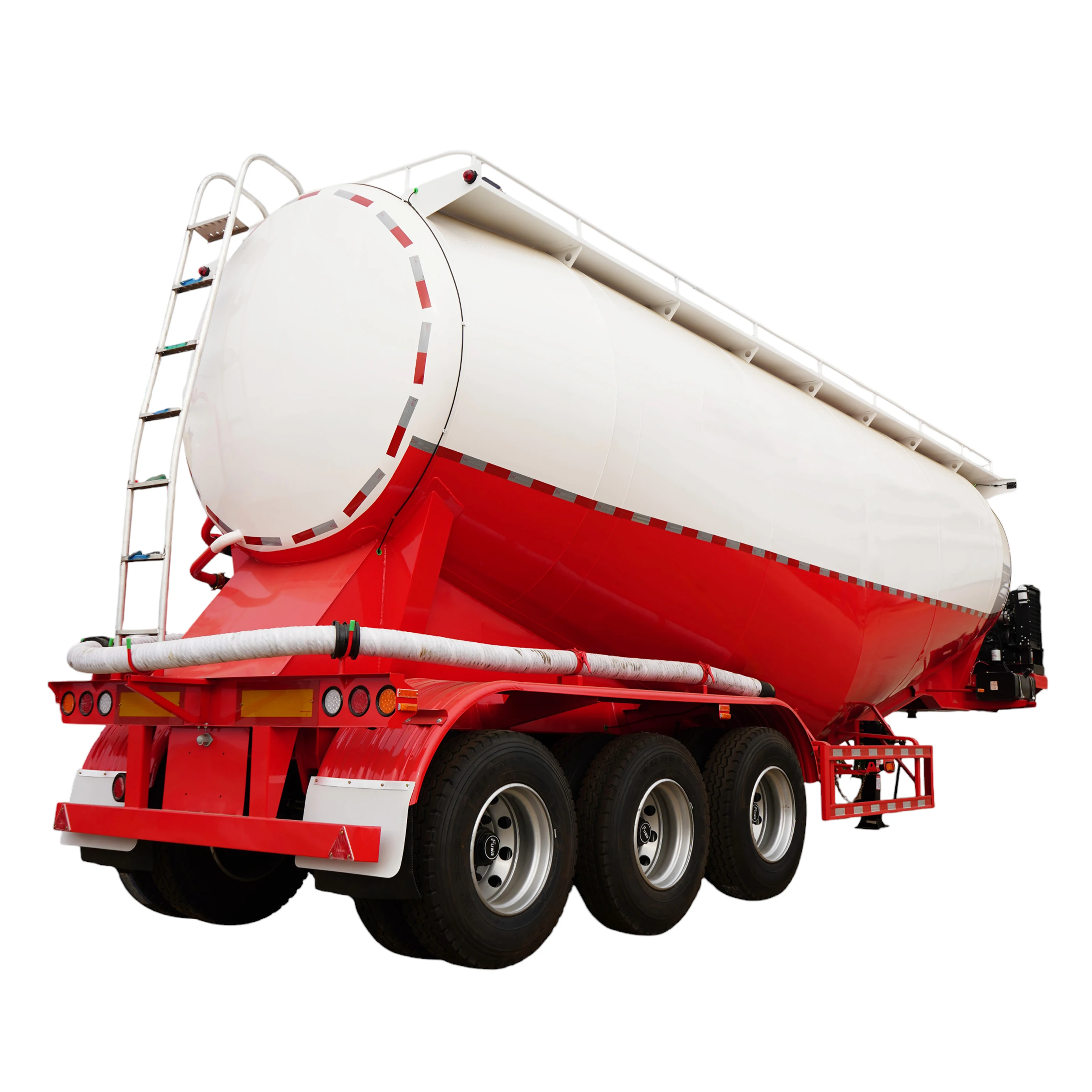 3 axle 42 square v shape Pneumatic Tanker Powder Tanker silo cement bulk tanker semi trailers