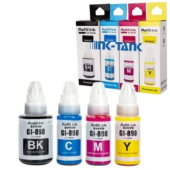 INK-TANK GI-890 GI890 GI 890 Premium Compatible Color Water Based Bottle Refill Ink for Canon Pixma G1800 G1810 G4800 Printer
