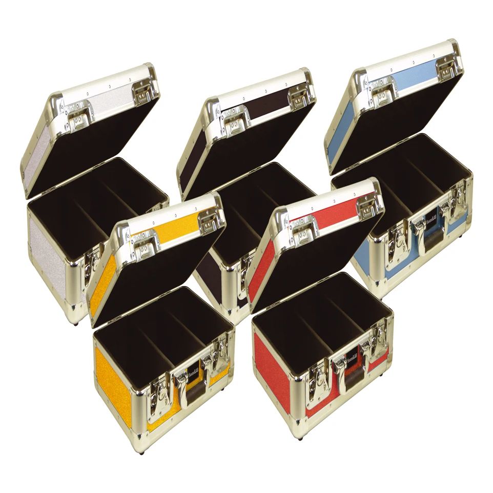 Aluminum CD/DVD storage  case Professional Novelty High-capacity Multipurpose Aluminum  tools  Case With Drawers