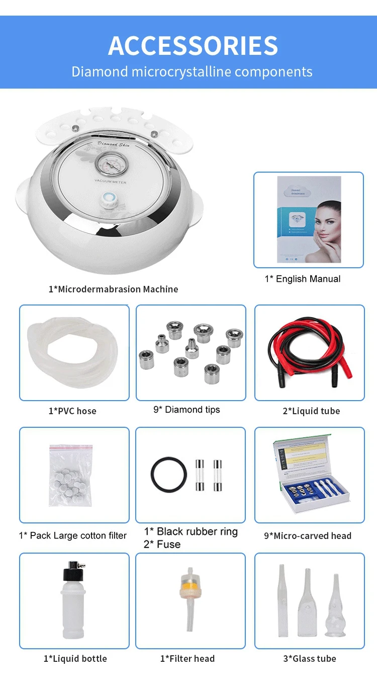 Newest 3 In 1 Hydro Dermabrasion Skin Deep Cleansing Machine Black Head Removal Acne Treatment Machine