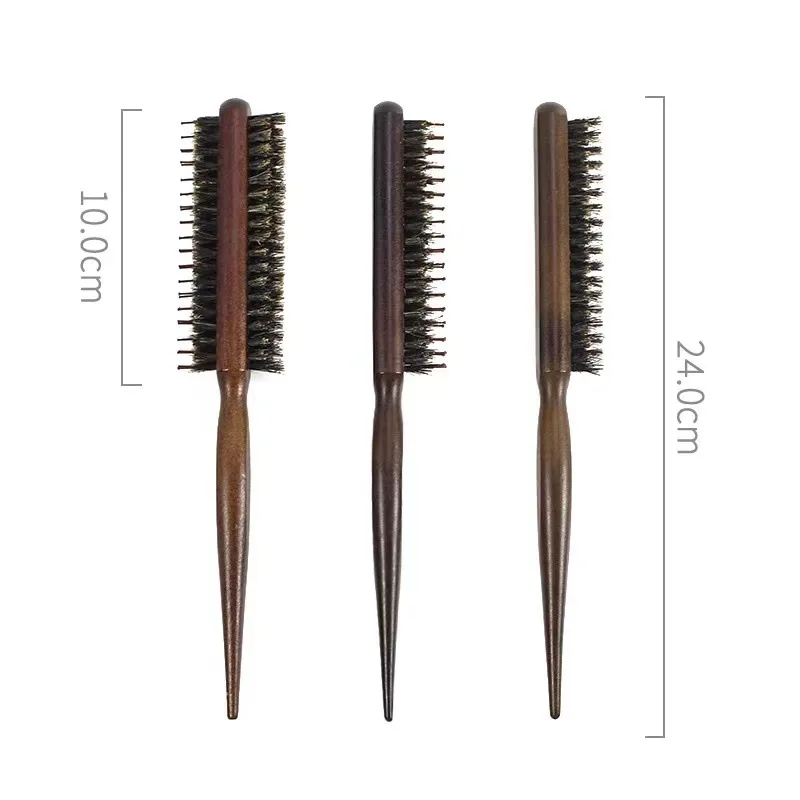 Wholesale Extra Long Comb Boar Bristle Hair Brush Round Hair Brushes Hair Texture Detangling Brush straightener