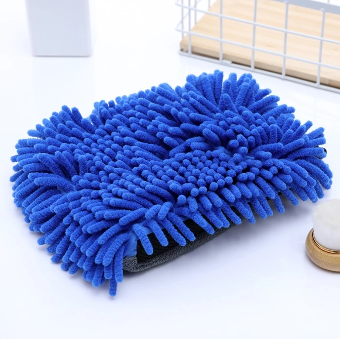 Car Wash Mitt 3 in 1 Microfiber for Clean Cars Scratch-Free Waterproof Washing Glove Dry Mitt for Motorcycles Car Detailing