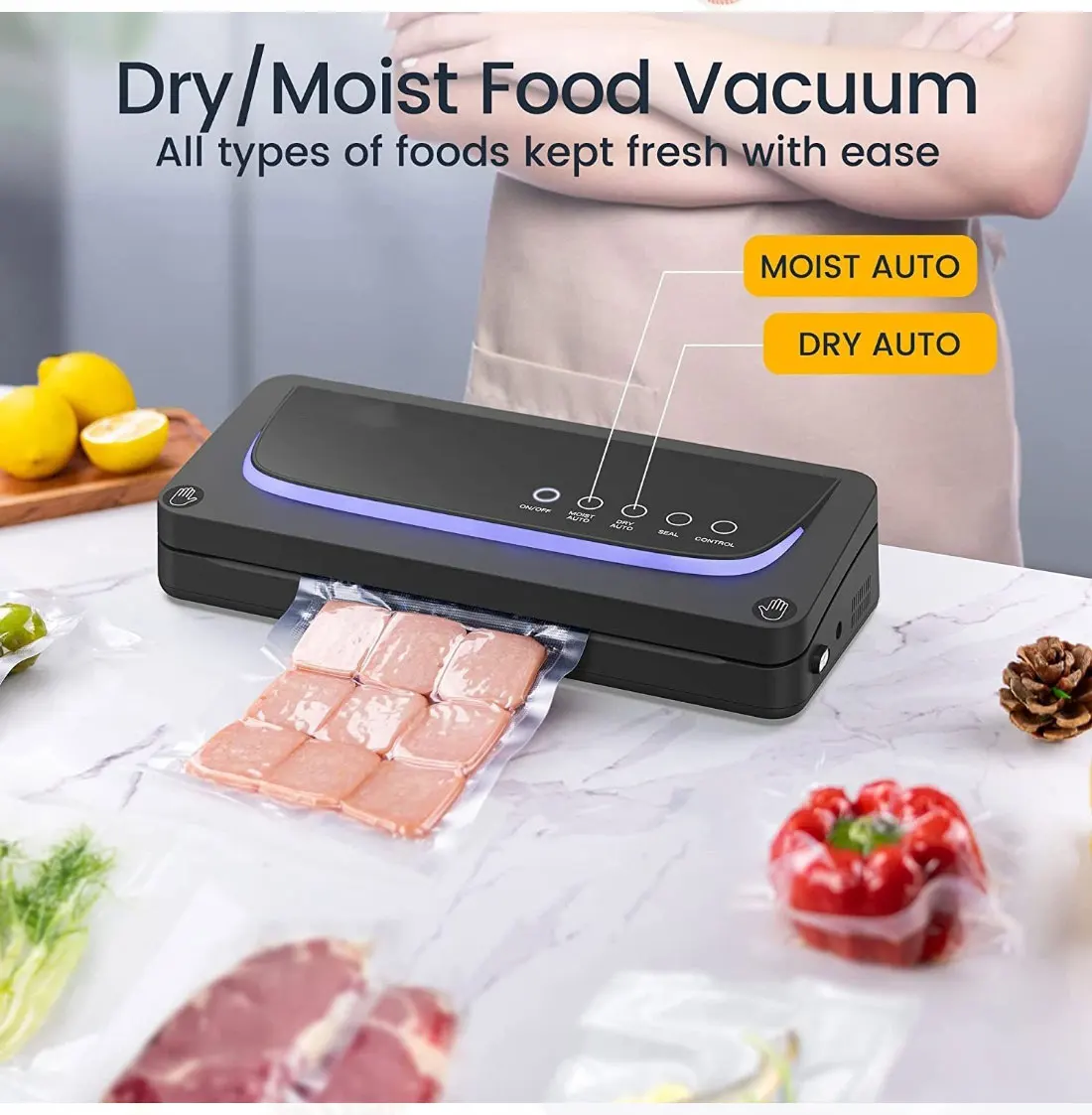 Vacuum Food Sealers Automatic Small Kitchen Appliances Food Vacuum Sealer Packaging Machine
