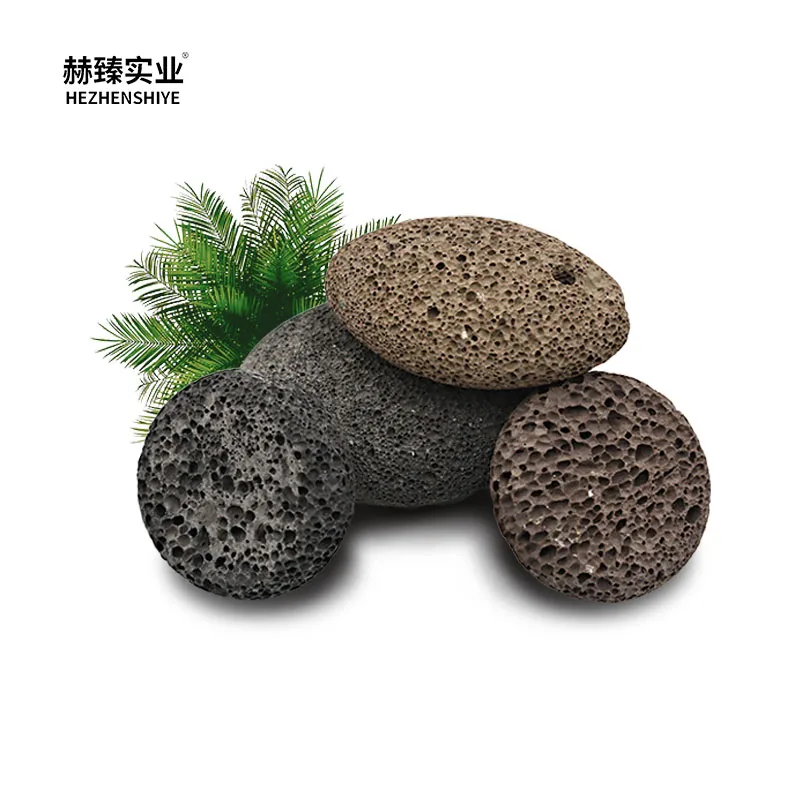 Hezhen lava stones volcanic rock roller  lava stone diffuser ball essential oil volcanic rock ball