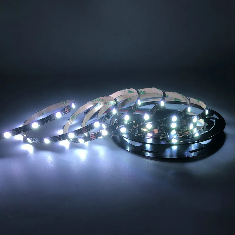 6 мм шириной 5 В RGB RGBW светодиодная индивидуальная зигзагообразная Гибкая цифровая Светодиодная лента