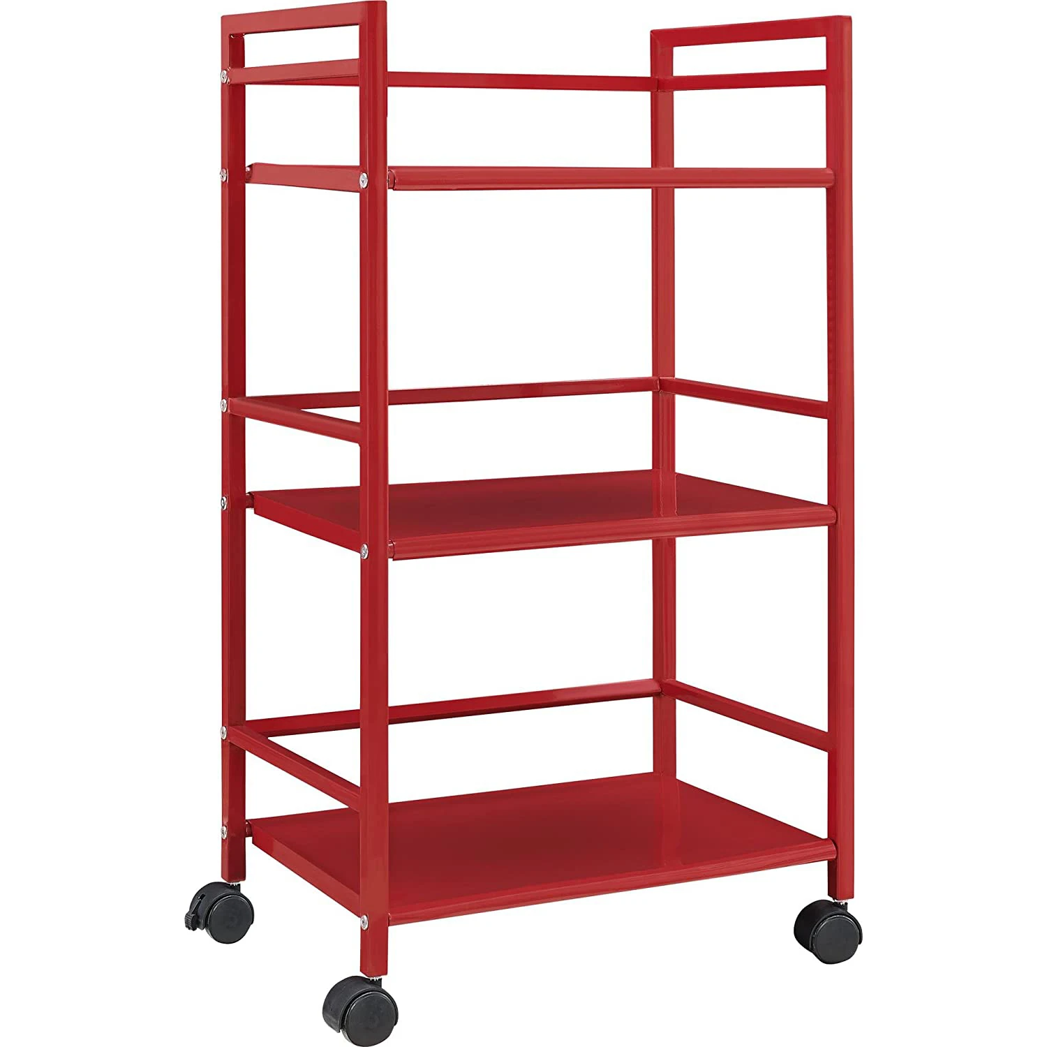 China Supplier 3-tier Mesh Wire Rolling Cart Metal Storage Organizer Mobile Utility Cart Kitchen Cart With Caster Wheels