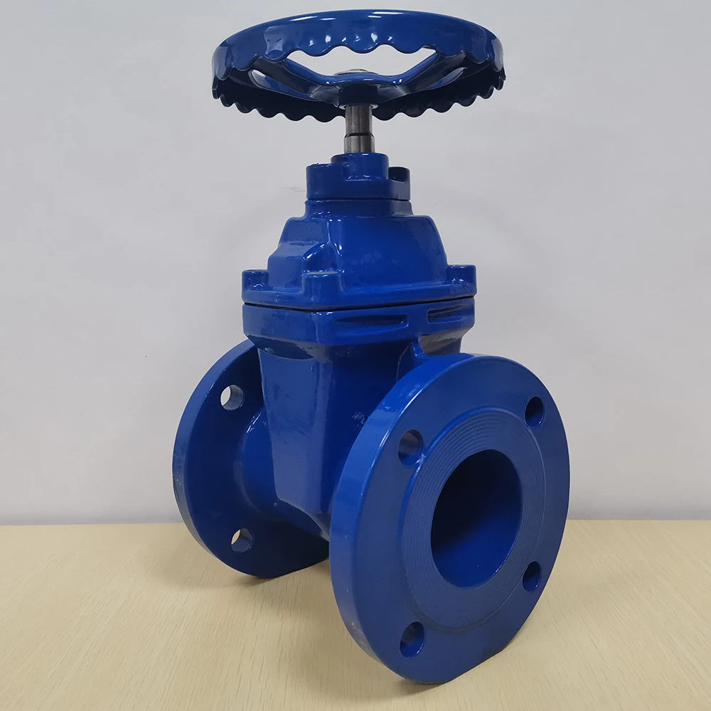 125LB GGG50 3 inch Soft Sealing Non-Rising Stem Resilient Seated cast iron Gate Valve Handwheel Flanged Gate Valve