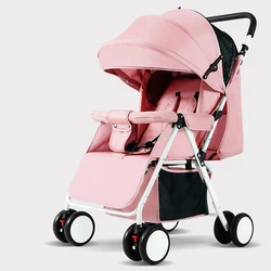 2021 New Design Cheap Stroller Luxury Baby Stroller With Aluminium Frame Foldable Portable Baby Footmuff With 4 wheels