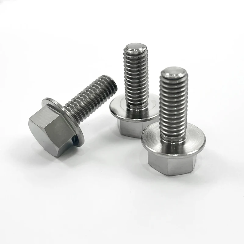 titanium bolts motorcycle M5 M6 M8 M10 M12 titanium hex flange bolt