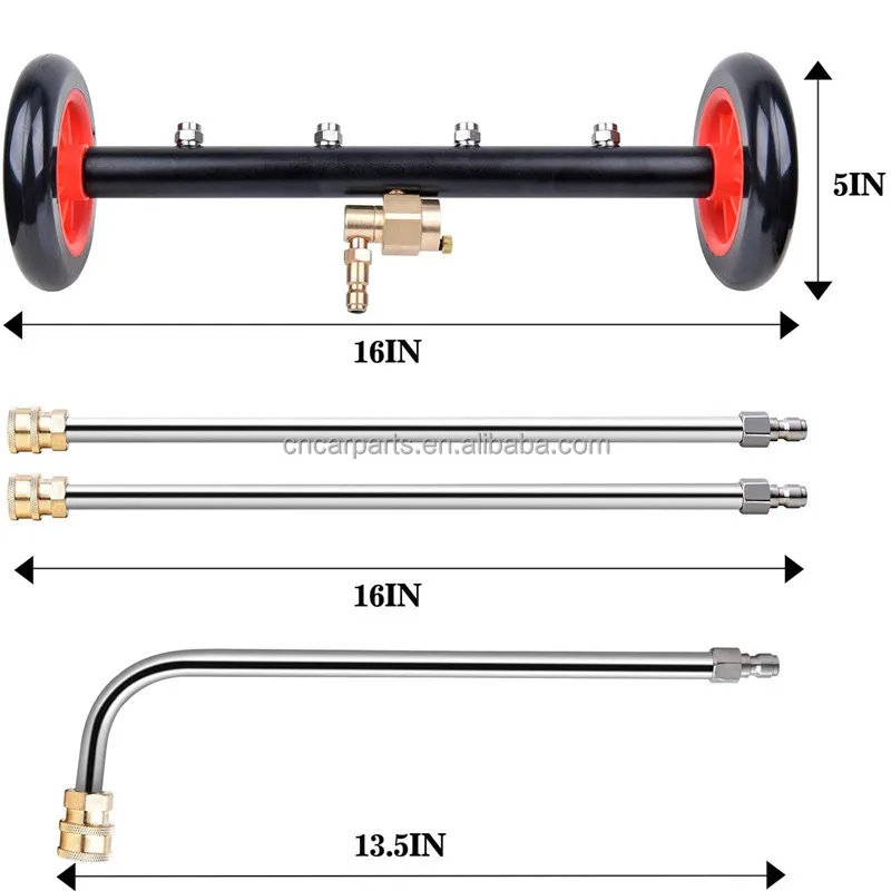 dual-function 16 inch pressure washer 1/4 quick release undercarriage cleaner wash for under car wash
