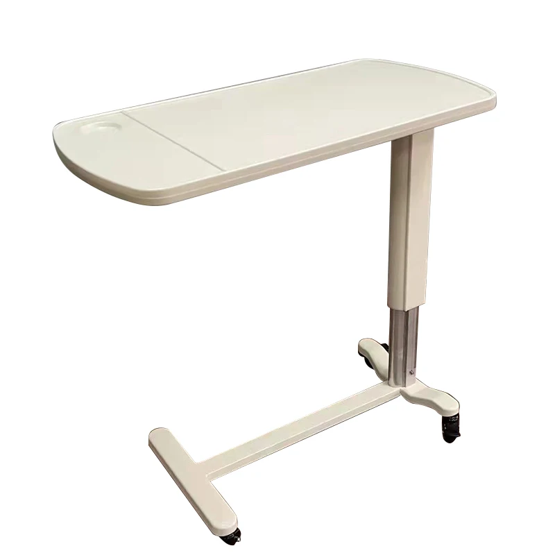 Wholesale Economic Movable Medical Table Wooden Height Adjustment Patient Dinning Over Bed Table