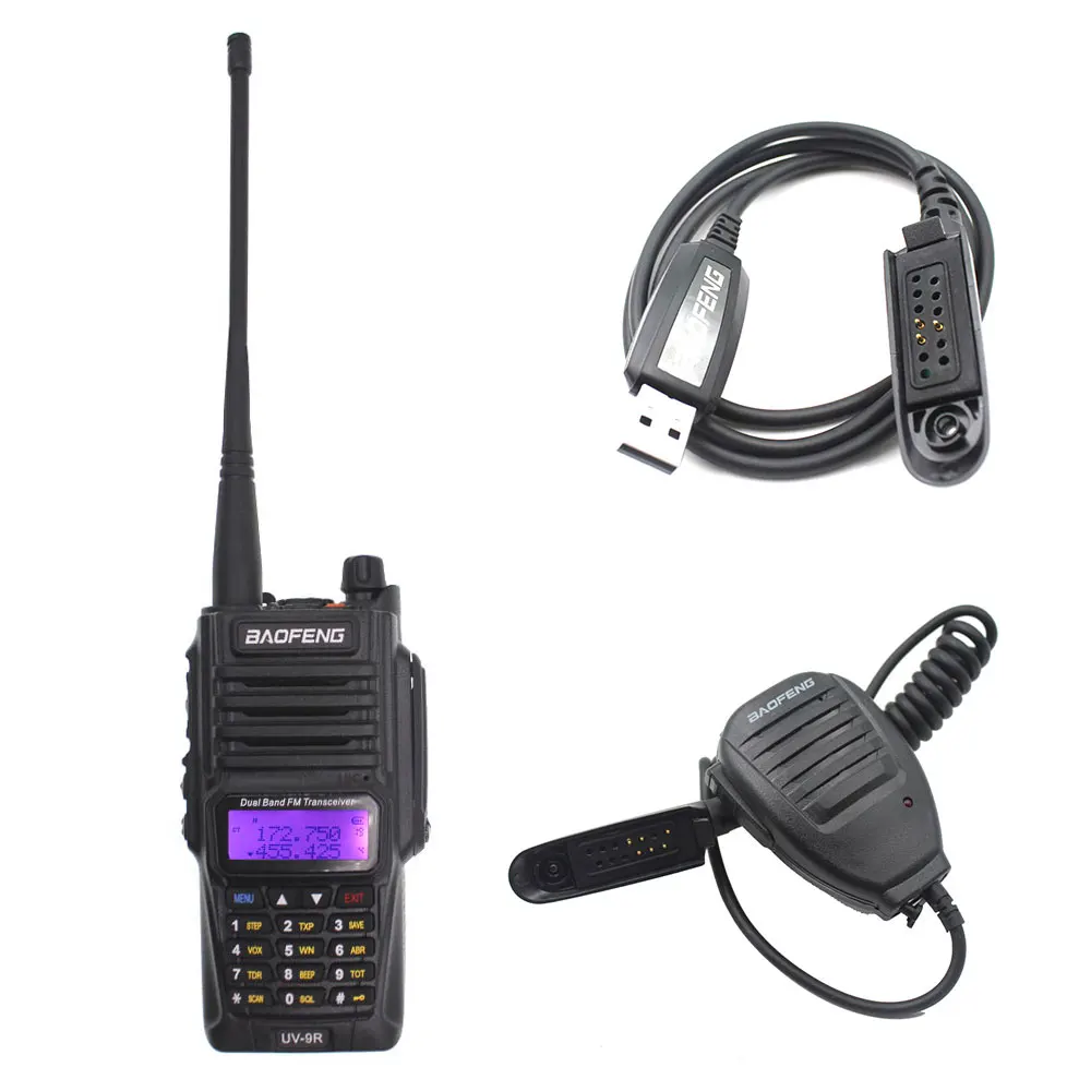 Baofeng Radio UV-9R uv 9Rplus Waterproof VHF UHF Walkie Talkie UV9R analog Two Way Radio