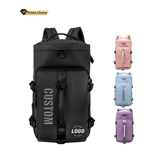 custom Unisex Separate Shoes Compartment Wet Dry Separation Large Capacity Swim Yoga Outdoor Fitness Sports Travel Duffel Bag