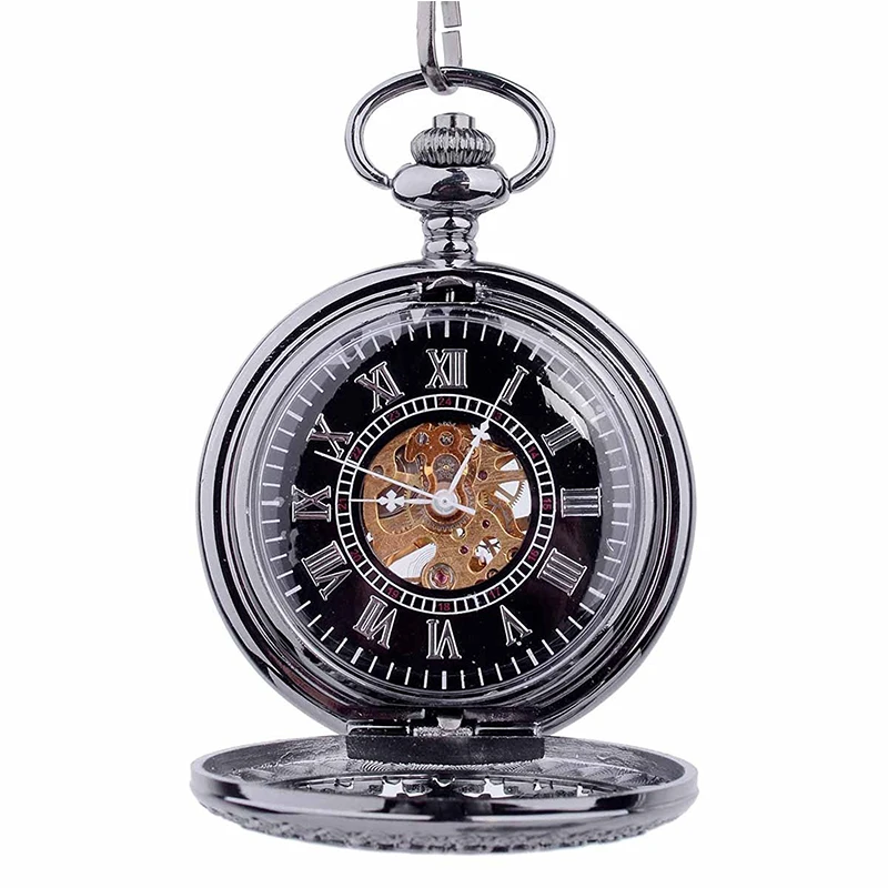 SW-102 Fashion High Quality Retro Chain Pocket Watch Man Mechanical Pocket Watch
