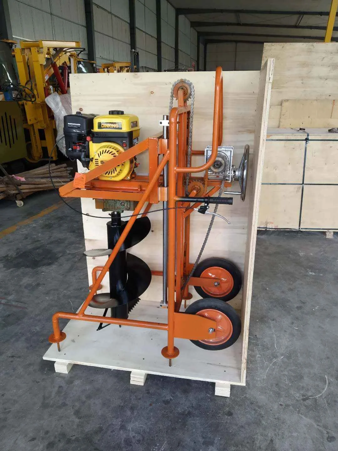 Hand push garden tree planting Digging Machine Earth Auger Ground drill for sale