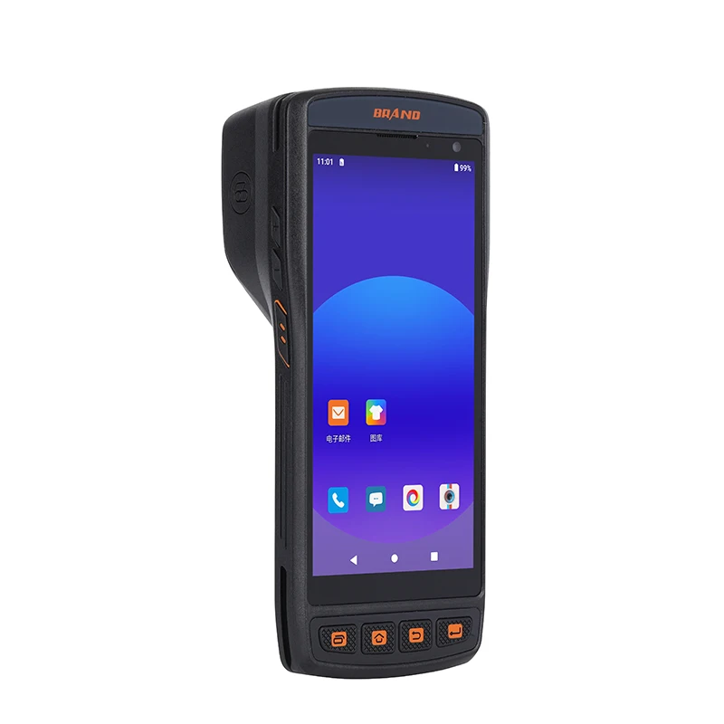 5 дюймов Android 11 0 Прочный POS 3 + 32 ГБ памяти 4 г WIFI GPS NFC портативный принтер Pda с IP65 Водонепроницаемый V800