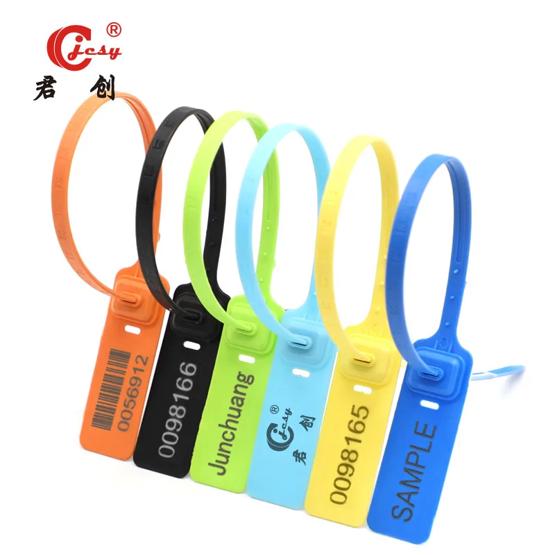 JCPS605 tamper evident plastic security seal for container pull tight self locking plastic strip seal