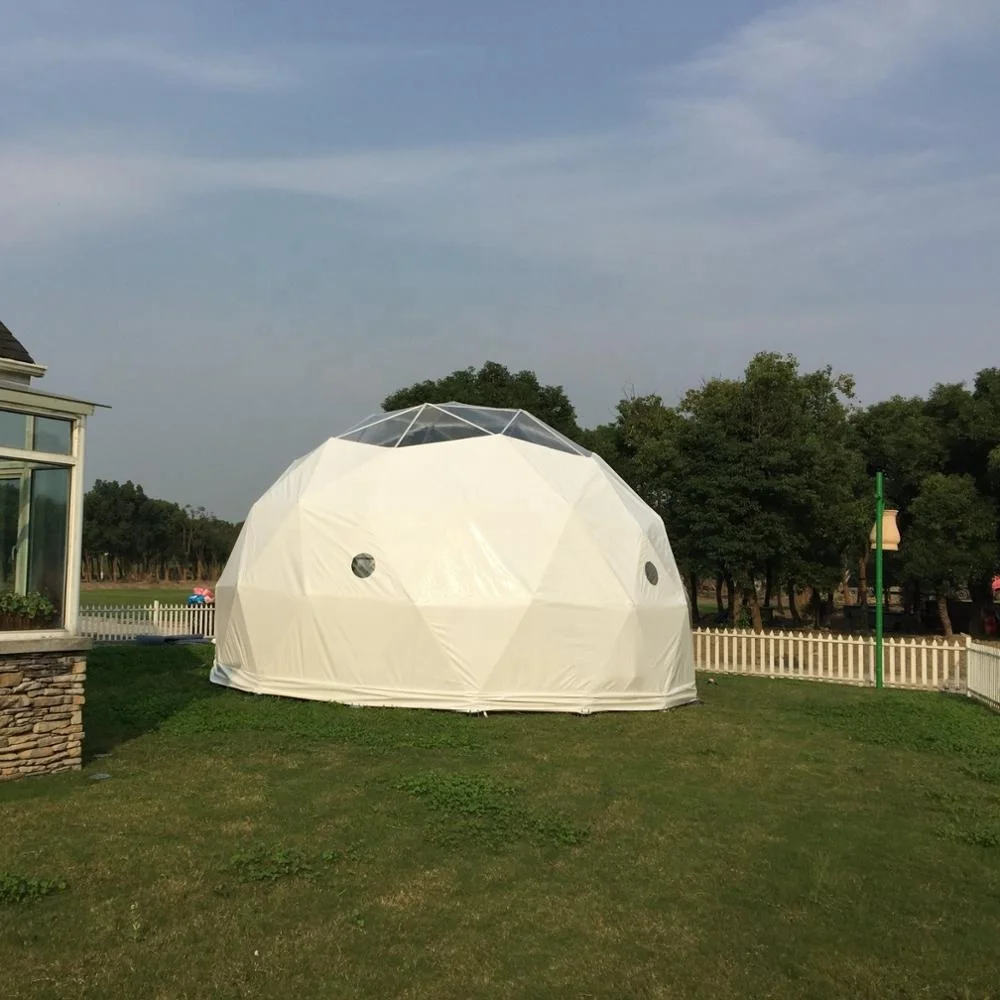 China custom-built glass geodesic dome greenhouse domes for sale