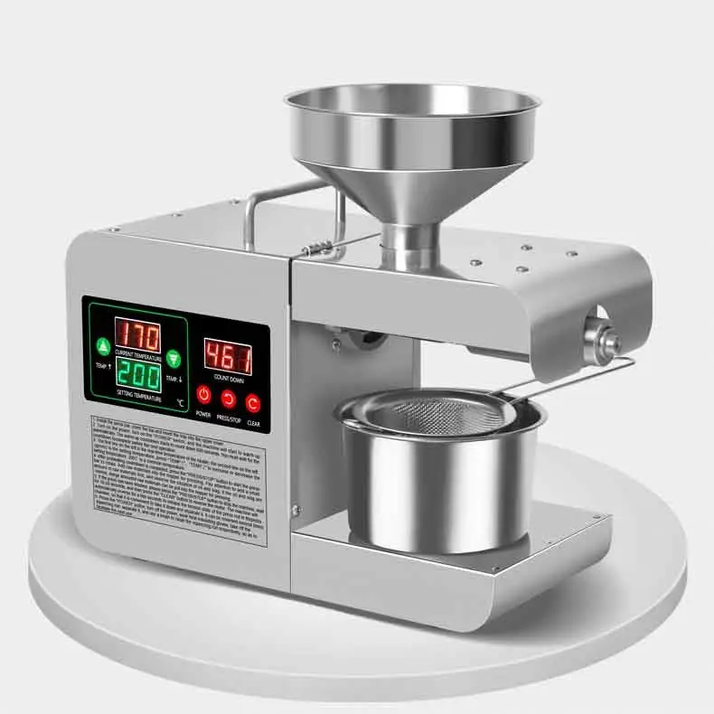 Cooking oil making sunflower seed cold oil presser sesame peanut soybean oil press machine