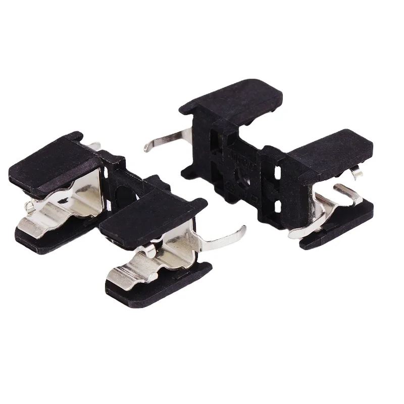 Tubular current fuse holder