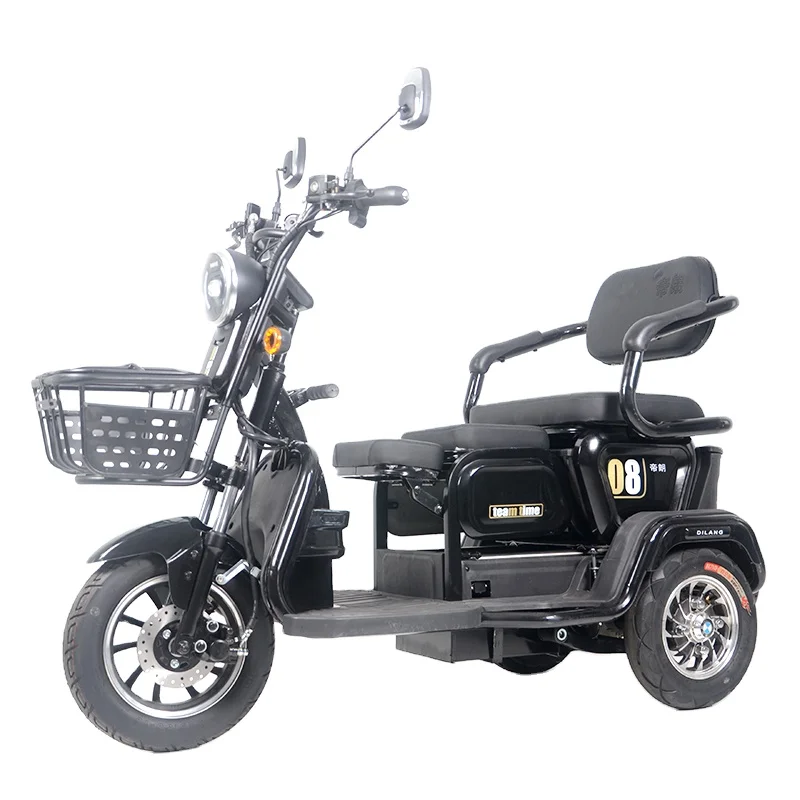 3 seats Adjustable Electric Vehicle 600W urban Electric Tricycles Solar Energy Electric Tricycle Cargo Tricycle Electric